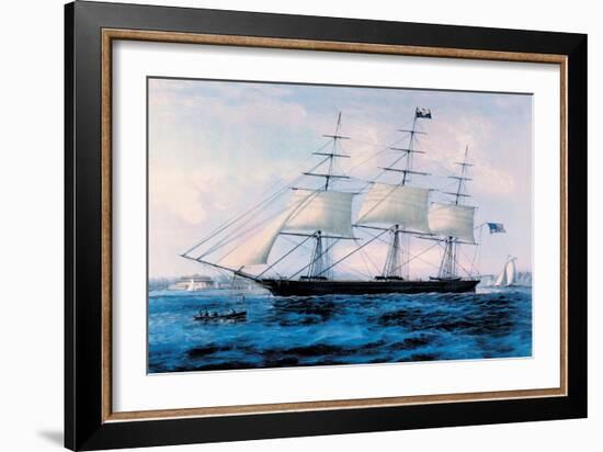 Nightingale-Currier & Ives-Framed Art Print