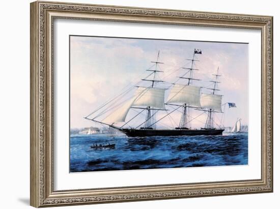 Nightingale-Currier & Ives-Framed Art Print