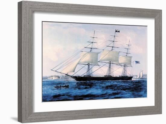 Nightingale-Currier & Ives-Framed Art Print