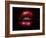 Nightlife Fashion Vector Illustration of Sexy Mosaic Lips over Glittering Background-Kundra-Framed Art Print
