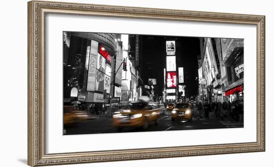 Nightlife in Times Square-Ludo H^-Framed Art Print