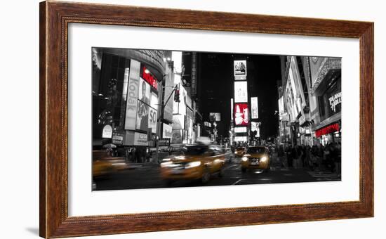 Nightlife in Times Square-Ludo H^-Framed Art Print