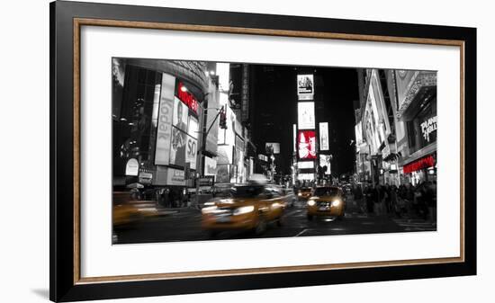 Nightlife in Times Square-Ludo H^-Framed Art Print