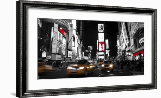 Nightlife in Times Square-Ludo H^-Framed Art Print
