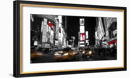 Nightlife in Times Square-Ludo H^-Framed Art Print