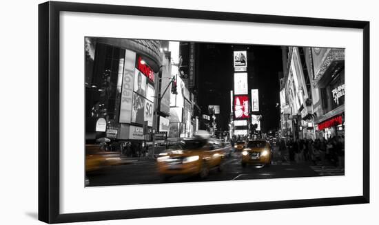 Nightlife in Times Square-Ludo H^-Framed Art Print