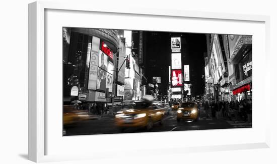 Nightlife in Times Square-Ludo H^-Framed Art Print