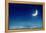 Nightly Sky with Moon and Stars-egal-Framed Premier Image Canvas