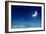 Nightly Sky with Moon and Stars-egal-Framed Photographic Print