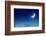 Nightly Sky with Moon and Stars-egal-Framed Photographic Print