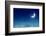 Nightly Sky with Moon and Stars-egal-Framed Photographic Print