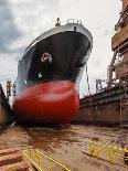 Tanker in Dry Dock-Nightman1965-Photographic Print