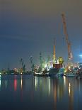 View of the Quay Shipyard of Gdansk, Poland.-Nightman1965-Framed Photographic Print