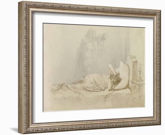 Nightmare; Cauchemar, 1901-Mihaly von Zichy-Framed Giclee Print