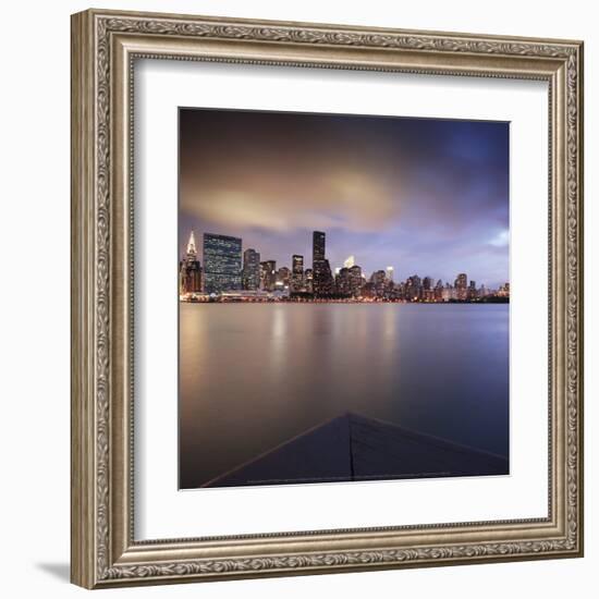 Nightmood of Midtown Manhattan-Torsten Hoffmann-Framed Art Print