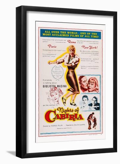 Nights of Cabiria, 1957-null-Framed Art Print