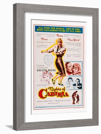 Nights of Cabiria, 1957-null-Framed Premium Giclee Print