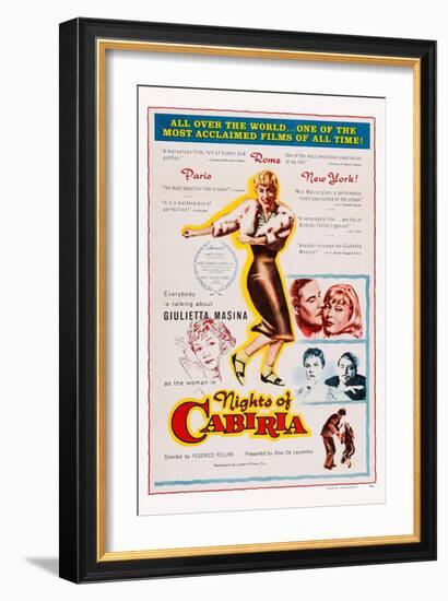 Nights of Cabiria, 1957-null-Framed Premium Giclee Print