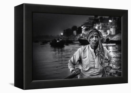 Nights on the Ganges-Piet Flour-Framed Premier Image Canvas
