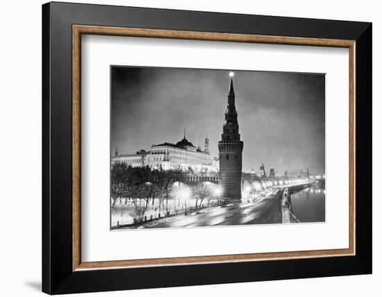 Nighttime at Kremlin Area-null-Framed Photographic Print