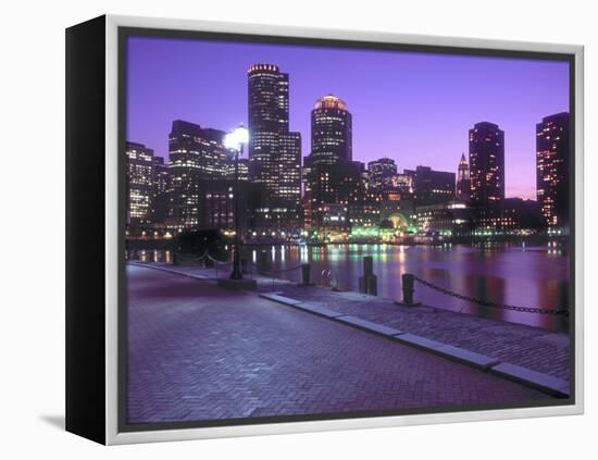 Nighttime Boston, Massachusetts-John Coletti-Framed Premier Image Canvas