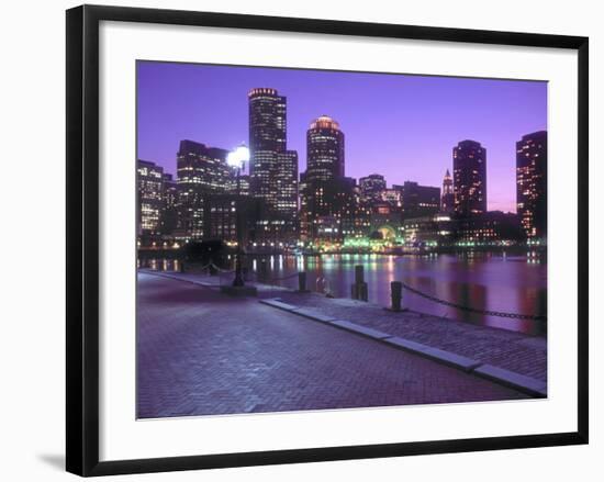 Nighttime Boston, Massachusetts-John Coletti-Framed Photographic Print