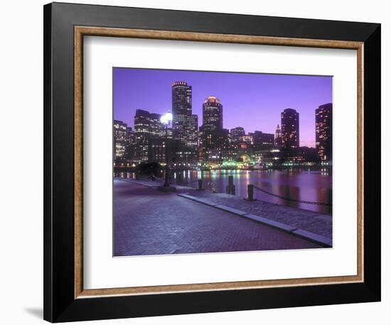 Nighttime Boston, Massachusetts-John Coletti-Framed Photographic Print