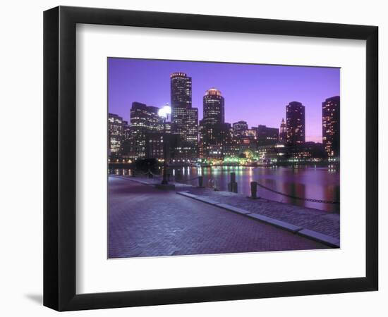 Nighttime Boston, Massachusetts-John Coletti-Framed Photographic Print