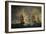 Nighttime Naval Battle Near St. Vincent (On January 16Th, 1780)-Thomas Luny-Framed Giclee Print