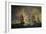 Nighttime Naval Battle Near St. Vincent (On January 16Th, 1780)-Thomas Luny-Framed Giclee Print