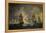Nighttime Naval Battle Near St. Vincent (On January 16Th, 1780)-Thomas Luny-Framed Premier Image Canvas
