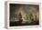 Nighttime Naval Battle Near St. Vincent (On January 16Th, 1780)-Thomas Luny-Framed Premier Image Canvas