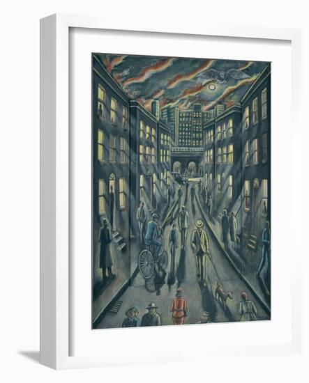 Nightwalkers  2020 (sited gesso on wood)-PJ Crook-Framed Giclee Print