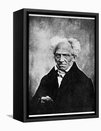 Nihilism: Arthur Schopenhauer, German Philosopher, 19th Century-null-Framed Premier Image Canvas