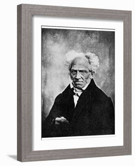 Nihilism: Arthur Schopenhauer, German Philosopher, 19th Century-null-Framed Giclee Print