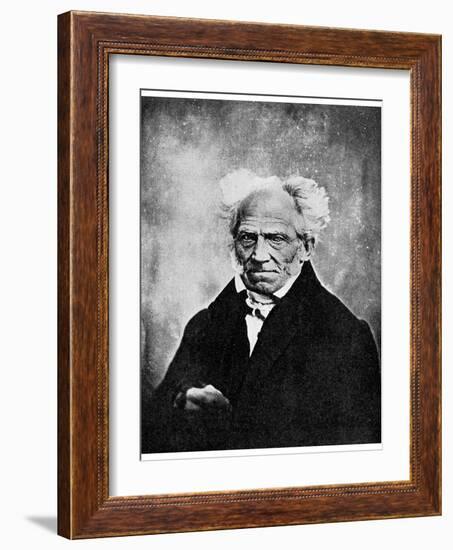 Nihilism: Arthur Schopenhauer, German Philosopher, 19th Century-null-Framed Giclee Print