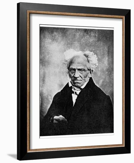 Nihilism: Arthur Schopenhauer, German Philosopher, 19th Century-null-Framed Giclee Print