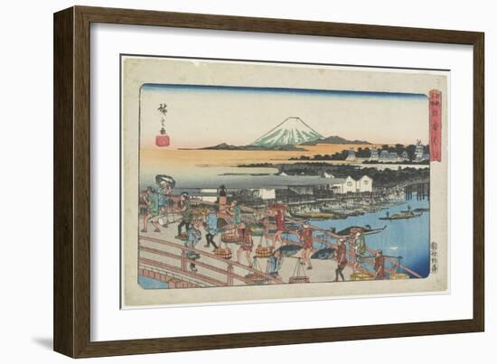 Nihon-Bashi Bridge-Utagawa Hiroshige-Framed Giclee Print