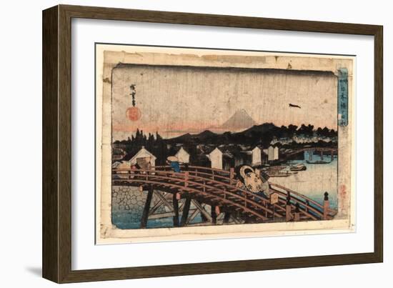 Nihonbashi No Hakuu-Utagawa Hiroshige-Framed Giclee Print