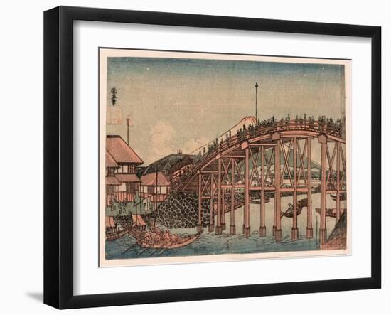 Nihonbashi Yori Fuji O Miru Zu-null-Framed Giclee Print