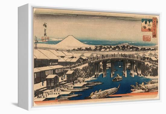 Nihonbashi Yukibare-Utagawa Hiroshige-Framed Premier Image Canvas