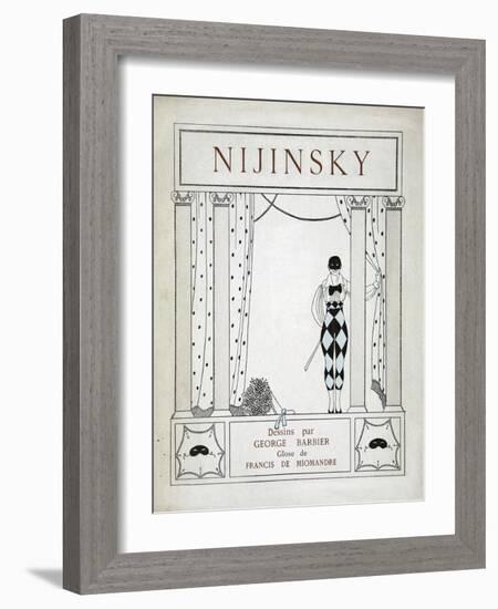 Nijinsky, from the Series 'Designs on the Dances of Vaskac Nijinsky'-Georges Barbier-Framed Giclee Print