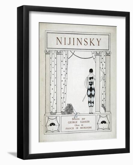 Nijinsky, from the Series 'Designs on the Dances of Vaskac Nijinsky'-Georges Barbier-Framed Giclee Print