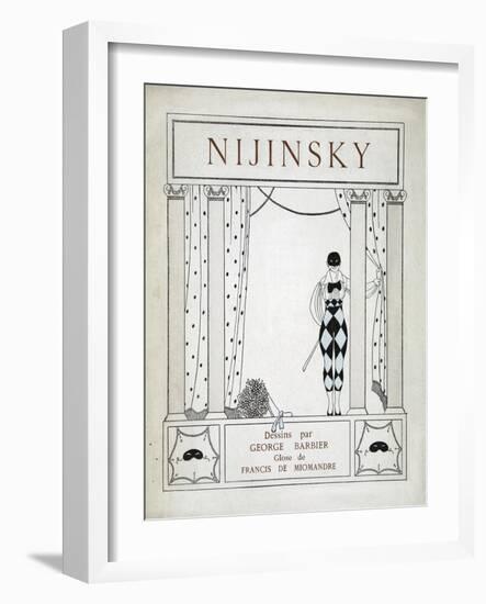 Nijinsky, from the Series 'Designs on the Dances of Vaskac Nijinsky'-Georges Barbier-Framed Giclee Print