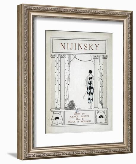 Nijinsky, from the Series 'Designs on the Dances of Vaskac Nijinsky'-Georges Barbier-Framed Giclee Print