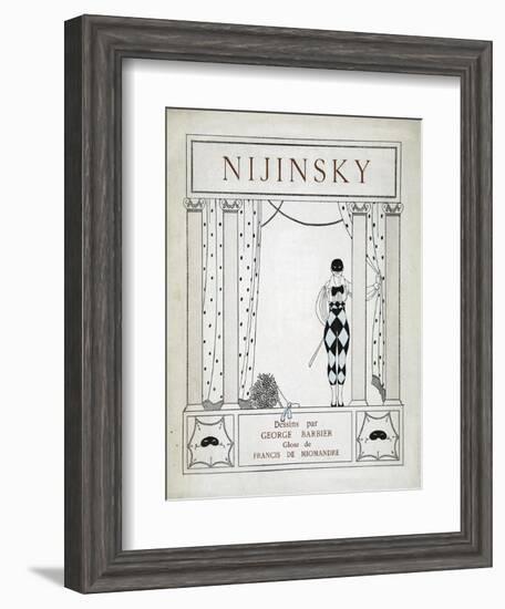 Nijinsky, from the Series 'Designs on the Dances of Vaskac Nijinsky'-Georges Barbier-Framed Giclee Print