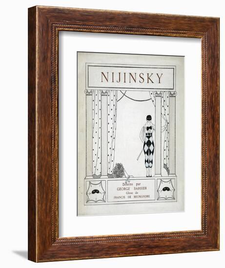 Nijinsky, from the Series 'Designs on the Dances of Vaskac Nijinsky'-Georges Barbier-Framed Giclee Print