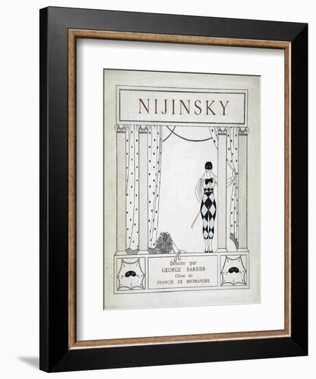 Nijinsky, from the Series 'Designs on the Dances of Vaskac Nijinsky'-Georges Barbier-Framed Giclee Print