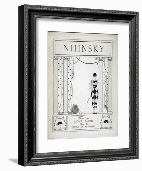 Nijinsky, from the Series 'Designs on the Dances of Vaskac Nijinsky'-Georges Barbier-Framed Giclee Print