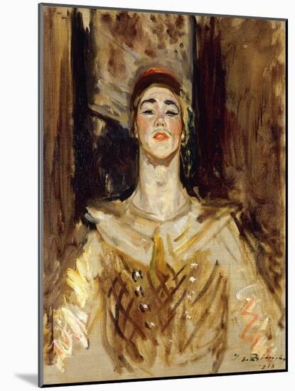 Nijinsky in Les Orientales, 1912-Jacques-emile Blanche-Mounted Giclee Print